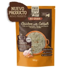 True Origins Pure Gently Coocked Comida húmida de frango em saqueta para cães