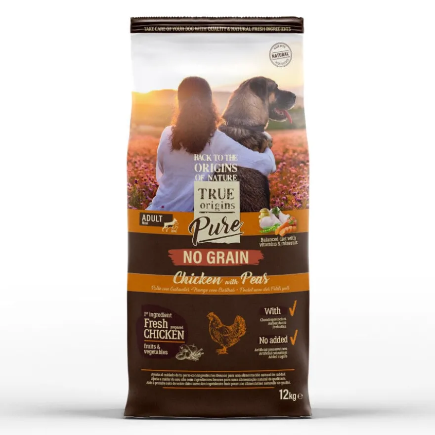 True Origins Pure Grain Free Adult Maxi Ração de frango para cães