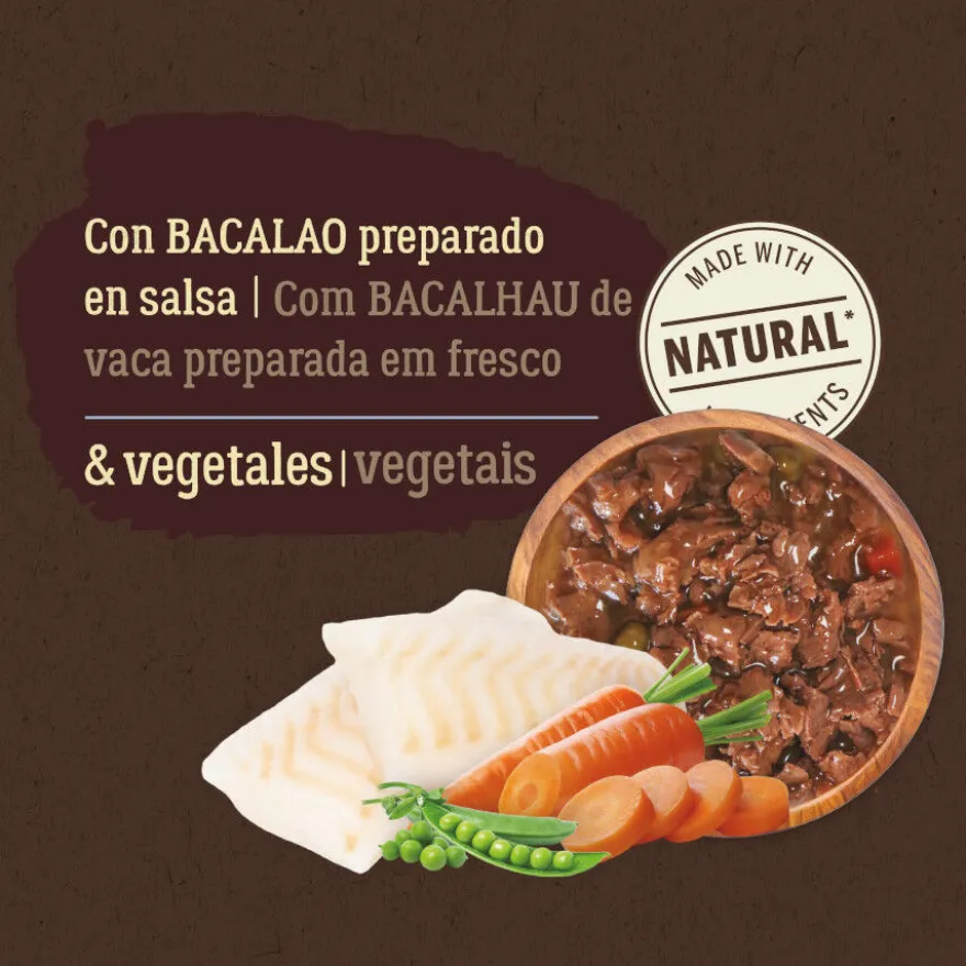 True Origins Pure No Grain Saqueta com bacalhau para gatos