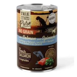 True Origins Pure Salmão lata para Cães