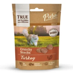 True Origins Pure Snacks Adult Crunchy de Peru para gatos