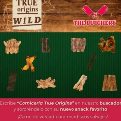 True Origins Salsichas de Pato Snack para cães