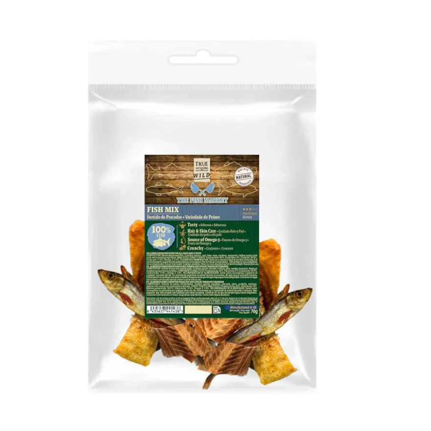 True Origins Sortido de Peixes Snack para cães