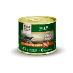 True Origins Wild Adult Country Water Frango e Salmão em patê lata para cães