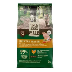 True Origins Wild Adult Country Water Frango e Salmão ração para gatos