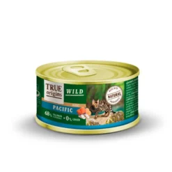 True Origins Wild Adult Pacific Salmão e Arenque em lata para gatos