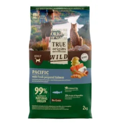 True Origins Wild Adult Pacific Salmão ração para gatos