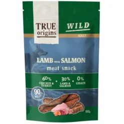 True Origins Wild Adult Snack de borrego e salmão para cães Pack Poupança!