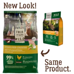 True Origins Wild Adult Sterilised Frango Ração para gato