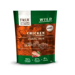 True Origins Wild Biscoitos Frango e Alecrim para gatos