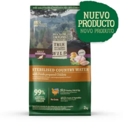True Origins Wild Country Water ração frango para gatos