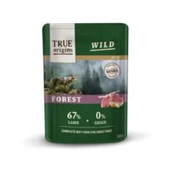 True Origins Wild Forest Cordeiro saqueta para cães