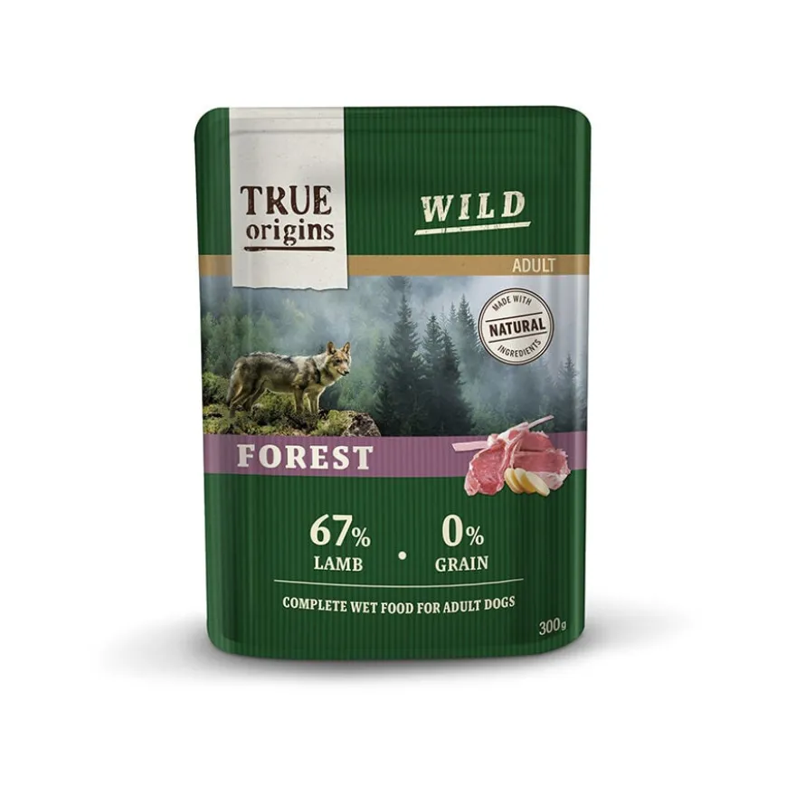 True Origins Wild Forest Cordeiro saqueta para cães