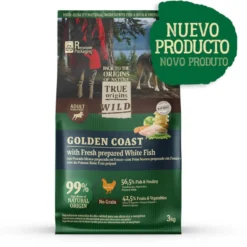 True Origins Wild Golden Coast ração de peixe branco para cães