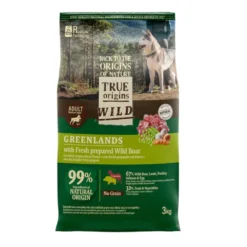 True Origins Wild Greenlands ração para cães.