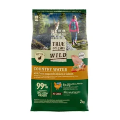 True Origins Wild Kitten Country Water Frango e Salmão ração