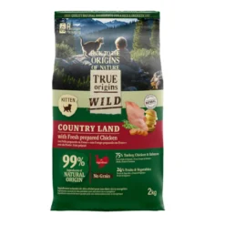 True Origins Wild Kitten Frango e Peru Ração para gatos