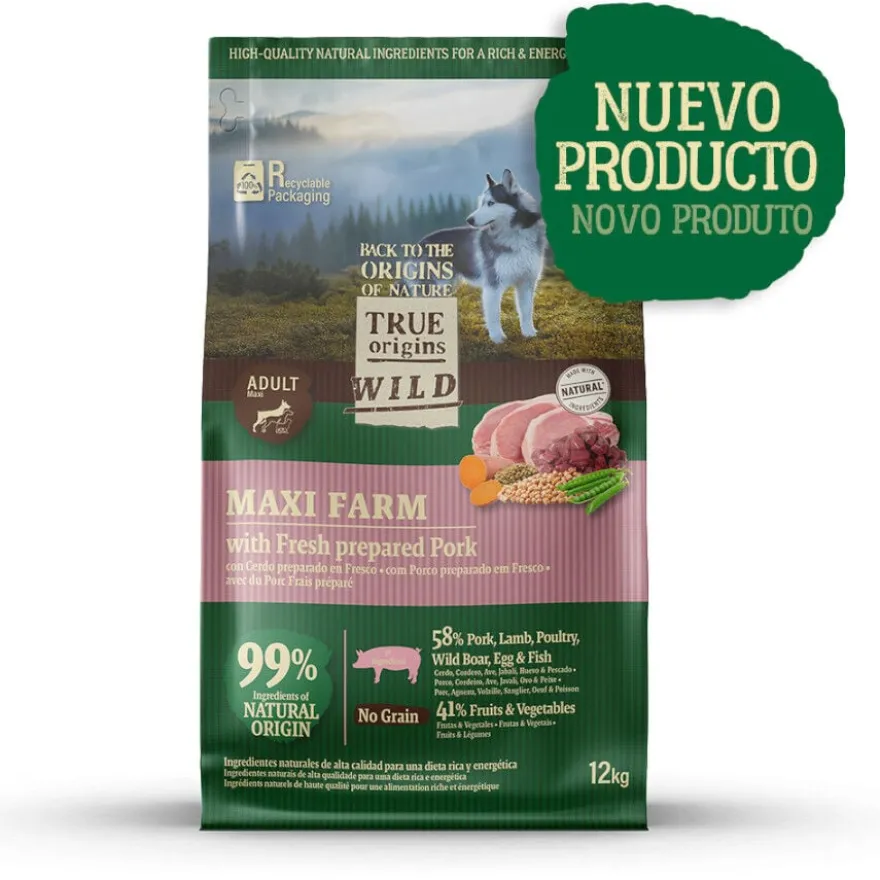 True Origins Wild Maxi Farm ração de porco para cães