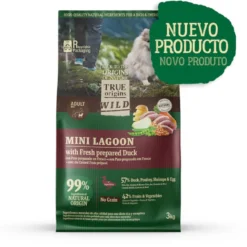 True Origins Wild Mini Lagoon ração de pato para cães