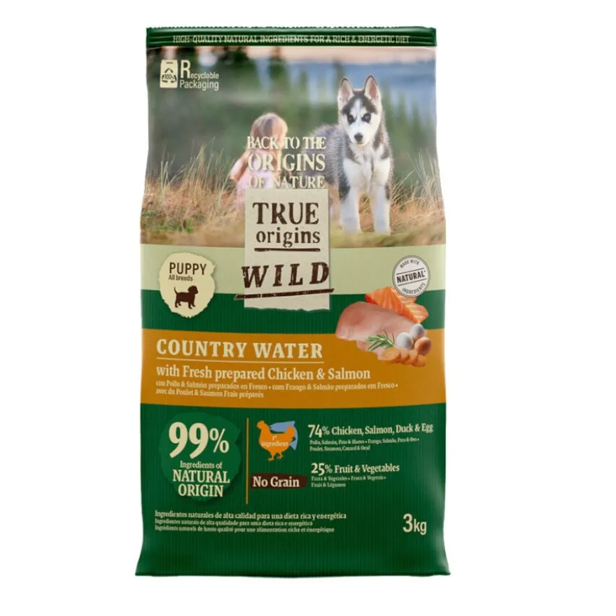 True Origins Wild Puppy Country Water Frango e Salmão ração
