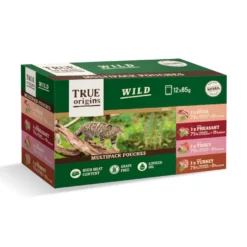True Origins Wild Saquetas Filete em Molho para gato
