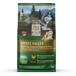 True Origins Wild Sweet Valley ração de frango com pato para cães