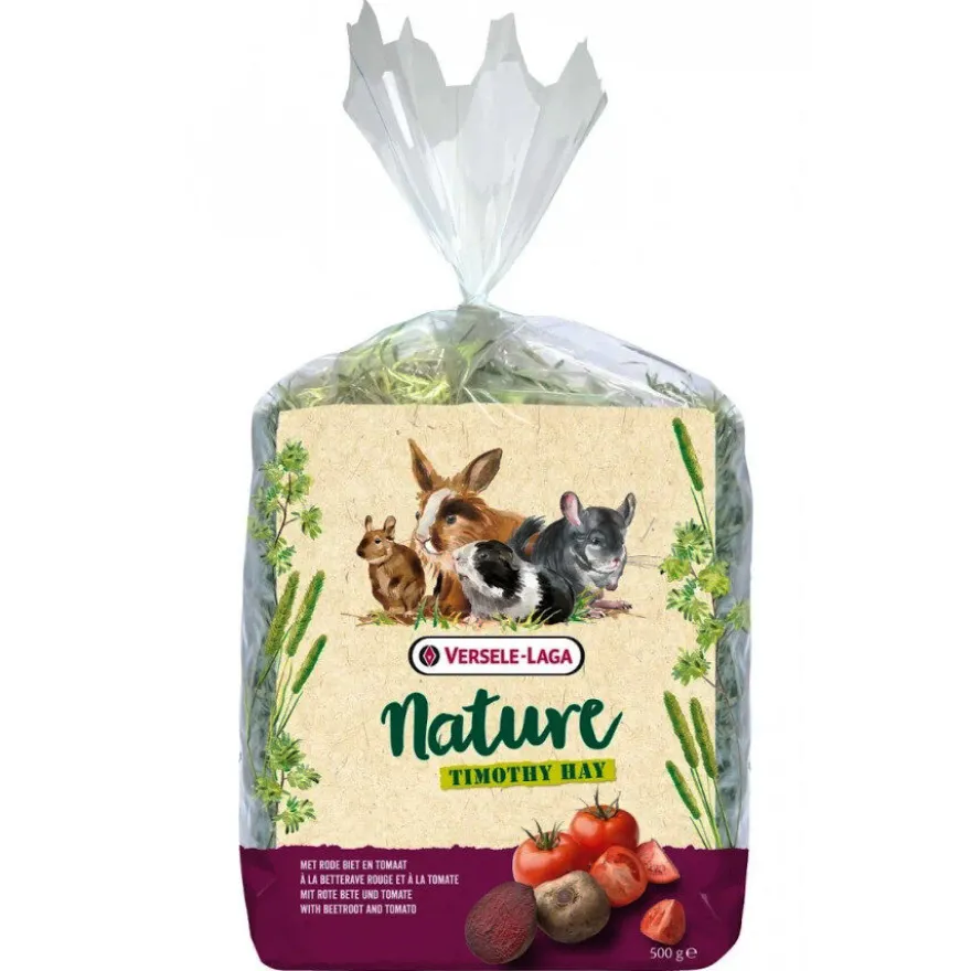 Versele-Laga Nature Timothy Hay Feno com Beterraba e Tomate para coelhos e roedores