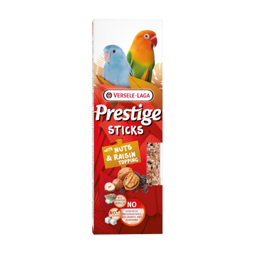 Versele-Laga Prestige Sticks de Nozes e Passas para aves de pequeno porte