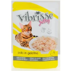 Vibrisse Jelly Alimento húmido de Frango em saqueta para gatos