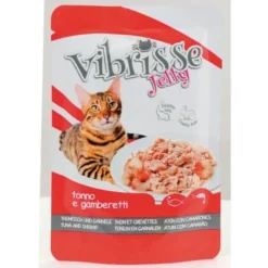 Vibrisse Jelly Atum com Camarões em Galeia para gatos