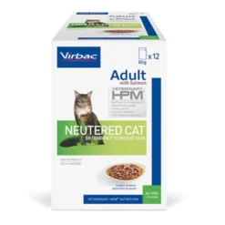 Virbac Adult HPM Neutered Salmão Saqueta em Molho para gatos – Pack