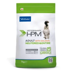 Virbac Adult Neutered Entire HPM Salmão ração para gatos