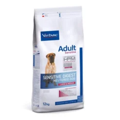 Virbac Adult Sensitive Digest Neutered Large Medium HPM ração para cães