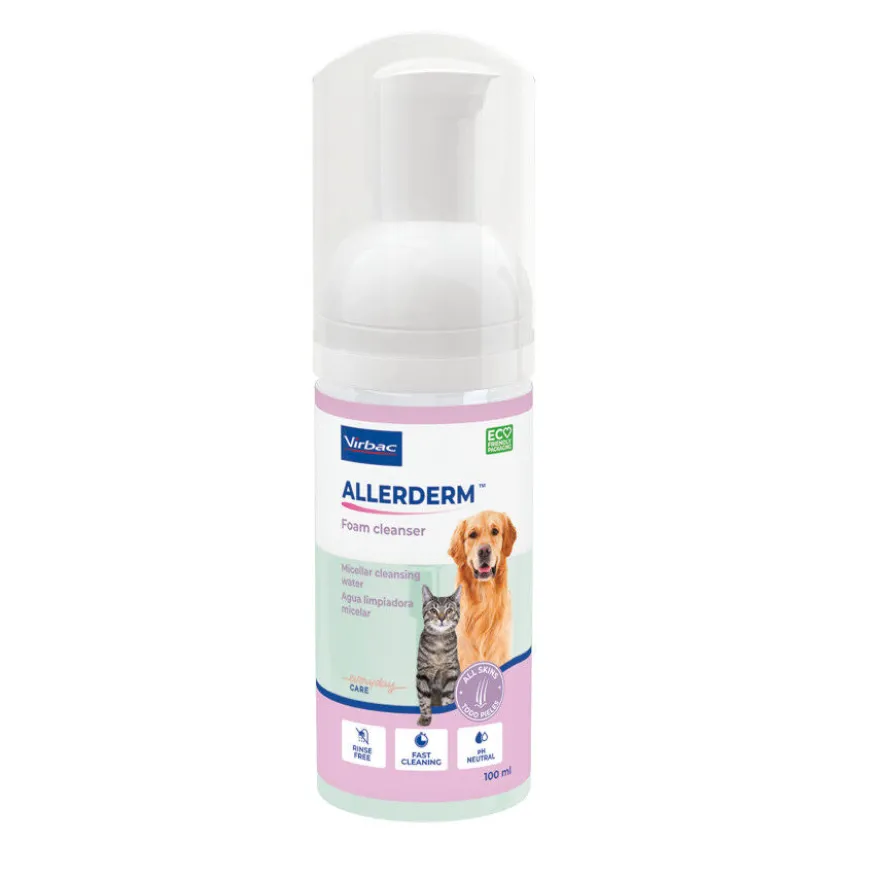 Virbac Allerderm Foam Cleanser Espuma de limpeza para cães