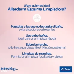 Virbac Allerderm Foam Cleanser Espuma de limpeza para cães