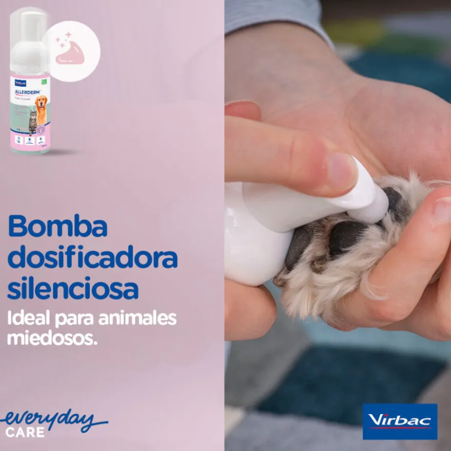 Virbac Allerderm Foam Cleanser Espuma de limpeza para cães