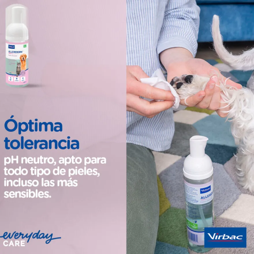 Virbac Allerderm Foam Cleanser Espuma de limpeza para cães