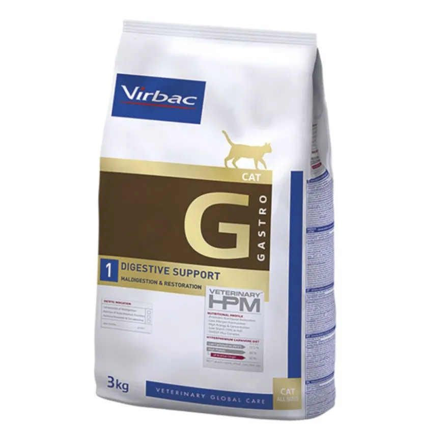 Virbac Gastro Digestive Support HPM ração para gatos