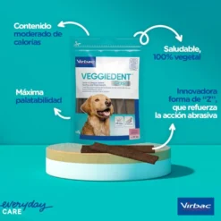 Virbac Snacks Dentários VeggieDent Fresh para cães mini