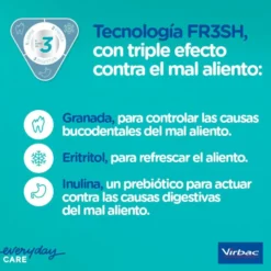 Virbac Snacks Dentários VeggieDent Fresh para cães mini
