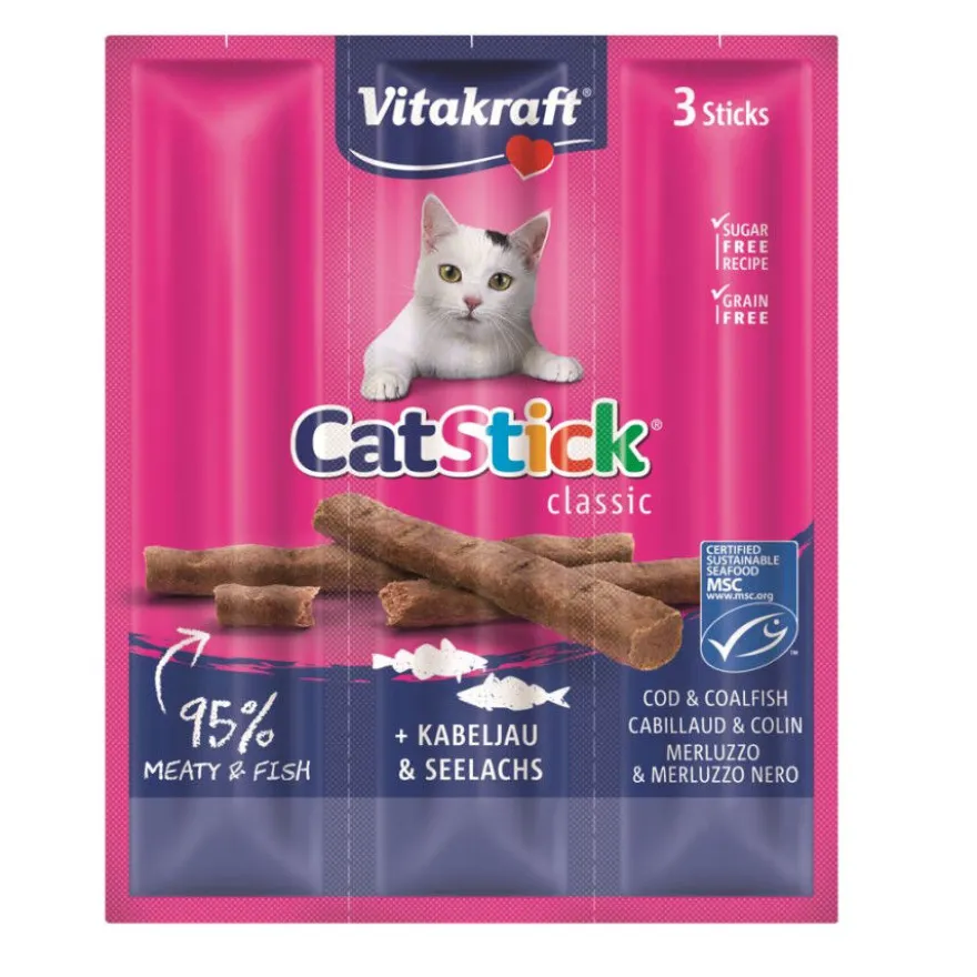 Vitakraft Cat Stick de Bacalhau e Atum