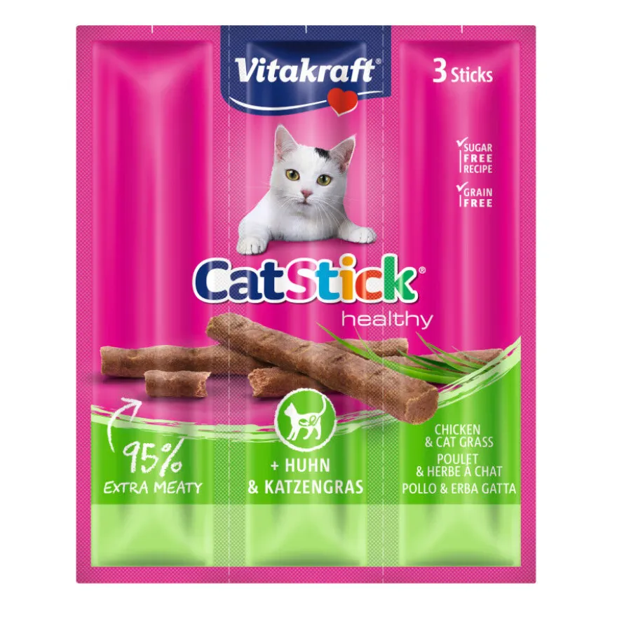 Vitakraft Cat Stick Healthy Frango e Catnip