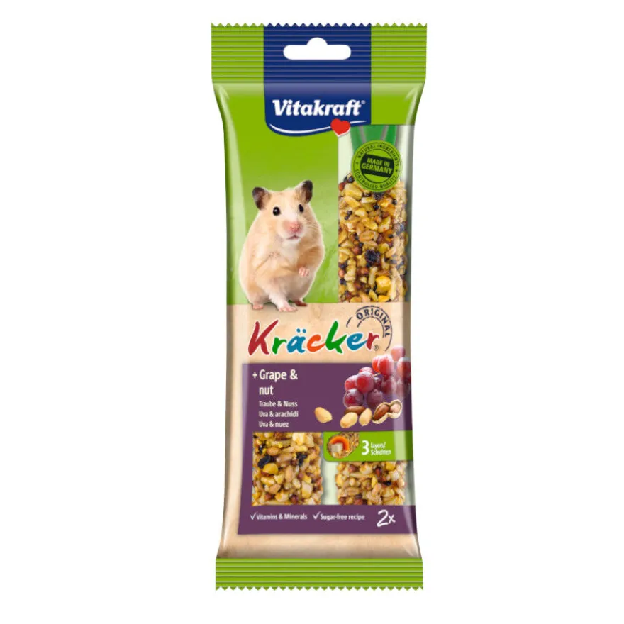 Vitakraft Kräcker Barras Uvas e Nozes para hamsters