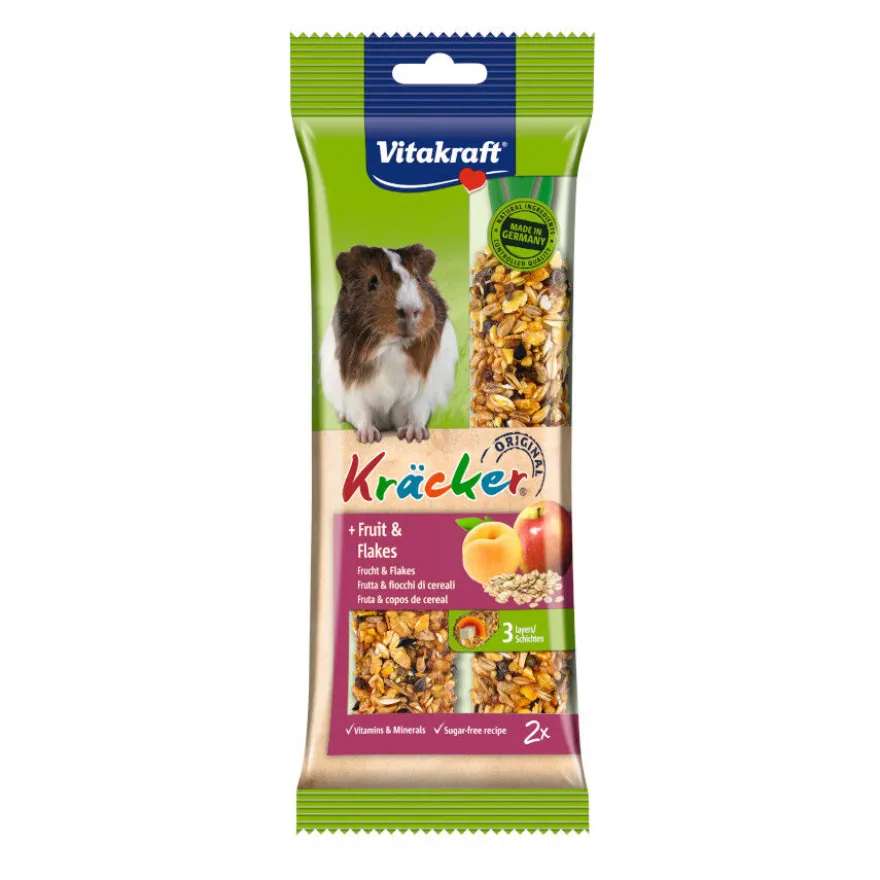 Vitakraft Kräcker Barritas de Fruta para porquinhos-da-índia