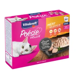 Vitakraft Poésie Carne saqueta em molho para gatos