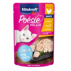 Vitakraft Poésie Junior Bife de Frango saqueta em molho para gatos