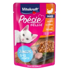 Vitakraft Poésie Junior Peru saqueta em molho para gatos