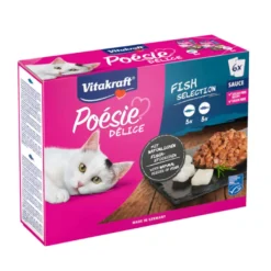 Vitakraft Poésie Peixe saqueta em molho para gatos