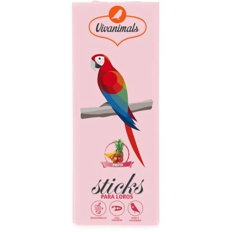 Vivanimals Barras Fruta para papagaios