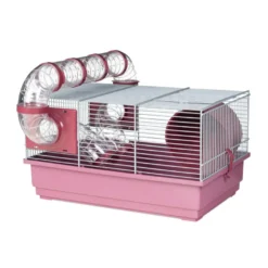 Voltregà Gaiola com Túnel e Roda para hamsters russos